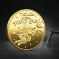 thumbnail image 3 of Moneda de oro del Hada de los Dientes de dibujos animados Moneda conmemorativa bañada en oro Regalo de cambio de dientes para niños Medallón conmemorativo del Hada de los Dientes Medallón, 3 of 5