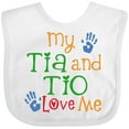 thumbnail image 3 of Inktastic Tia and Tio Love Me Boys or Girls Baby Bib, 3 of 4