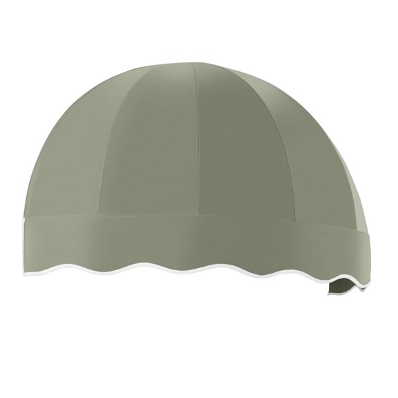 Awntech 3.38 Ft Bostonian Dome-Shaped Fixed Awning Canopy (40.5in x 26.25in x 20.25in), Sage