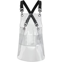 Gardening and Work Apron with Waterproof Stylist Apron with 3 Pockets Adjustable Cross-Back Design