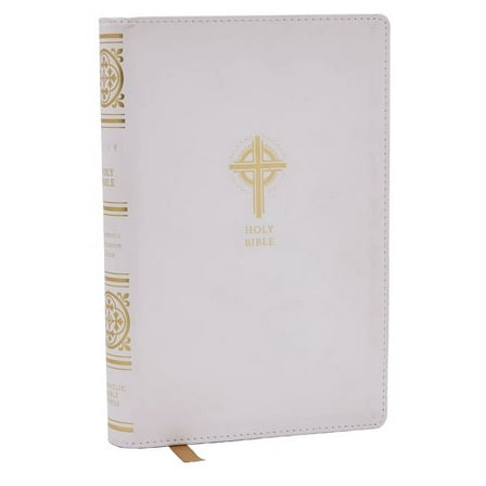 Nrsvce Sacraments of Initiation Catholic Bible, White Leathersoft, Comfort Print, (Hardcover)