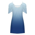 thumbnail image 4 of CEHVOM Robe Débardeur Décontractée d'Été à Imprimé Floral pour Femmes, Robe de Plage Épaules Dénudées, 4 of 5