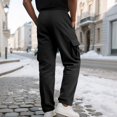 thumbnail image 5 of Wutalume Men's Cargo Pants with Pockets — Loose Work Trousers for Men, Drawstring Baggy Style, Multi-Pocket Casual Pants for Outdoor, 5 of 7