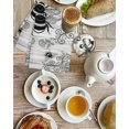 thumbnail image 4 of Vintage Bees Crowns Kitchen Dish Towels for Drying Dishes Set of 2, Retro Leaves Rings Gray Wooden Waffle Weave Microfiber Hand Tea Bathroom Towels Quick Dry & Absorbent Towel 15.7x23.6, 4 of 7