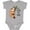 AC-Heather Grey, variant on I Live to Hug Cute Sloth on a Branch Boys or Girls Baby Bodysuit