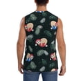 thumbnail image 4 of Goofa Baby Sloths Sleeping Printed Men's Sleeveless T-Shirt - Athletic Gym Workout Tank Top for Men - Moisture-Wicking, UPF 30+ Quick-Dry Muscle Tee-3X-Large, 4 of 8