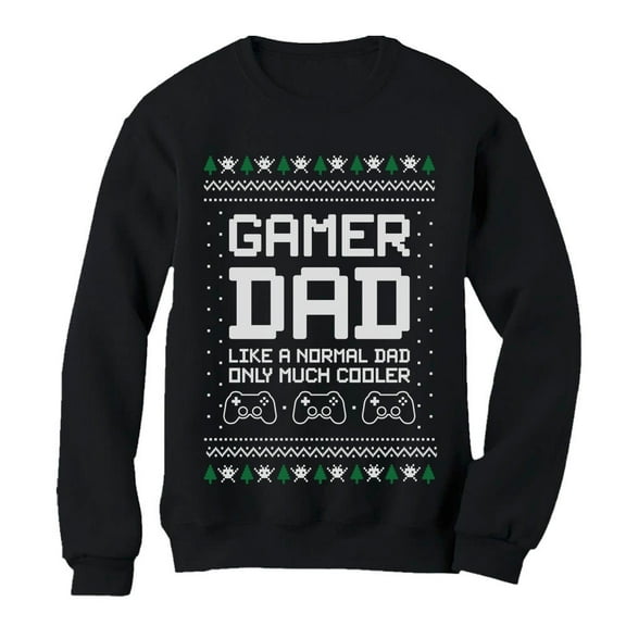 Tstars Mens Ugly Christmas Sweater Gift for Husband Gamer Dad Gift for Fathers Cool Gaming Christmas Holiday Shirts Xmas Party Funny Humor Christmas Gifts for Him Sweatshirt Ugly Xmas Sweater