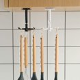 thumbnail image 5 of Ganchos para utensilios de cocina BRI rotación de 360 grados giro vertical de 180 grados autoadhesivos negro 4 Uds., 5 of 5