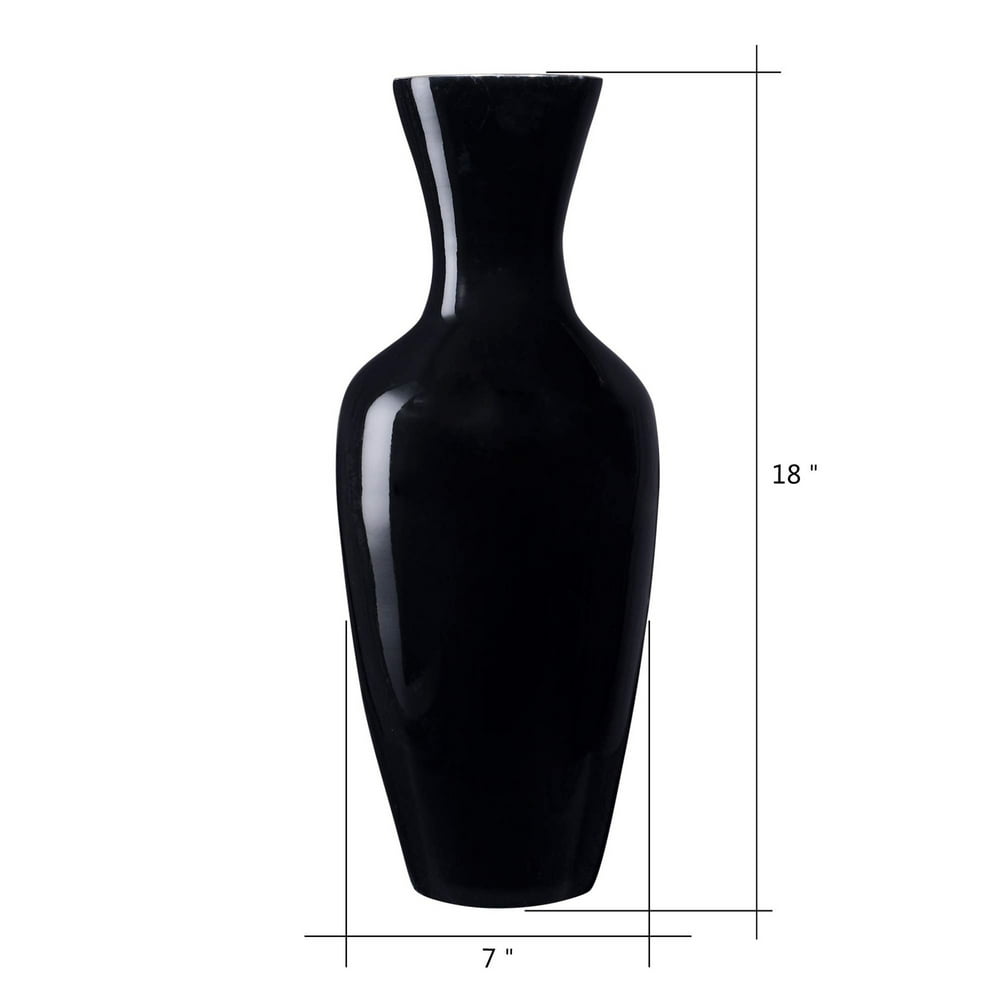 Villacera Handcrafted 18? Tall Black Bamboo Vase