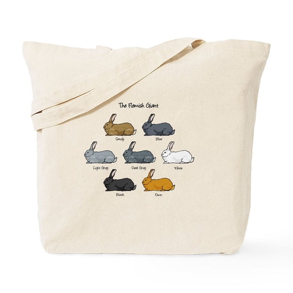 CafePress - Flemish Giant Rabbit Tote Bag - Unisex Canvas Tote Bag, Beige, 1-Piece