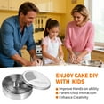 thumbnail image 6 of MOJINO 12-Piece Round Cookie Cutter Set, Circle Pastry Cutters with Storage Tin, Stainless Steel Biscuit Cutters and Donut Cutter Ring Molds, Mother’s Day Gifts for Mom, 6 of 7