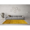 thumbnail image 3 of Ahgly Company Indoor Round Oriental Yellow Industrial Area Rugs, 7' Round, 3 of 4