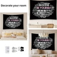 thumbnail image 3 of Quote You Are Tapestry Inspirational Wall Art Wall Hanging Positive Saying Classroom Tapestries for Teen Girl Bedroom Dorm 50 * 60 Inches (Black), 3 of 8