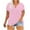 Pink, variant on Pejock Womens Short Sleeve Casual T-Shirts V Neck Tops Tee Loose Comfy Tunic Blouse Lightweight Plus Size Tops Yellow XL (US Size:10)