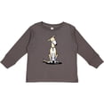 thumbnail image 3 of Inktastic Curious Greyhound Boys or Girls Long Sleeve Toddler T-Shirt, 3 of 5