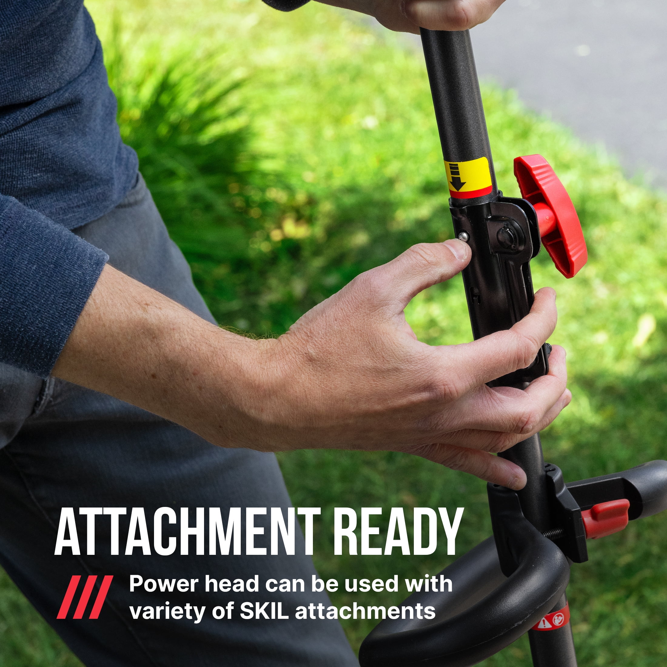 SKIL PWR CORE 40V Brushless 16-Inch Multi-Head String Trimmer Kit with 4.0Ah Battery and 60W Charger, PLT1500C-13