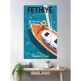 thumbnail image 2 of Bloom Theory Fethiye Poster Wall Art, Modern Wall Decor, 12x18 UNFRAMED, 2 of 3