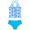 thumbnail image 5 of iEFiEL Kids Little&Big Girls Swimsuit Mermaid Scales Swimwear with Bottoms Bathing Suit, 5 of 7