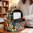 thumbnail image 6 of Xixirimido Cute Dachshund Colorful Daisy Print 17" School Backpack for Girls Boys High School Book Bag Cute Backpack Lightweight Middle School Back Pack Daypack Elementary, 6 of 8