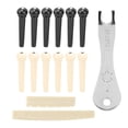 thumbnail image 4 of Guitar String Peg Set With Nut, Easy To Change Bridge Pin Kit With Puller Lightweight And Portable  For Most Acoustic Guitars, 4 of 8