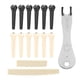 thumbnail image 5 of Cadena 12pcs Guitar de guitarra acústica pin conjunto de coles kit de clavijas folk de cuerda con extractor de tuercas de silla, 5 of 7