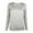 Gray, variant on Kovlvoll Long Sleeve Tops for Women Crew Neck Casual Solid Color Comfort Underlayer Tee Fall Basic Shirts