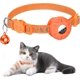 thumbnail image 1 of BRILLAR Collar para Gato Reflectante Naranja con Cierre de Seguridad - Soporte Airtag Incluido, Impermeable, Ideal para Gatitos, 1 of 5