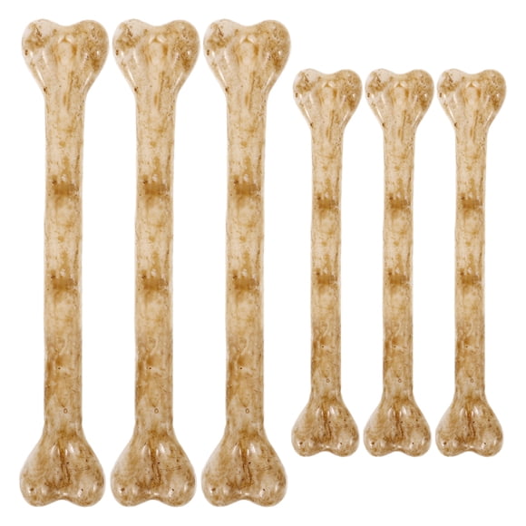 KAKOWELY fake bones 6PCS Mini Plastic Bones Charms Small Fake Simulated Human Bones with Holes for Halloween Decorations DIY Jewelry Making Crafts3.94"X0.71"X0.71"