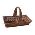 thumbnail image 4 of Cesta para servir alimentos de imitación de ratán tejida a mano, ligera, decorativa, tejida para bocadillos en la mesa al aire libre., 4 of 9