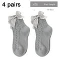 thumbnail image 2 of Calcetines de vestir de malla transpirable, calcetines tobilleros para niñas pequeñas, calcetines para bebés pequeños, 4 pares para niñas, 2 of 7