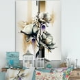 thumbnail image 2 of Designart White Orchid Flower On Golden Beige Paint I Canvas Wall Art, 2 of 5