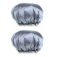 thumbnail image 5 of STARTIST 2 Pieces Women Reusable Shower Hats Waterproof Bathing Hair Caps Grey, 5 of 5