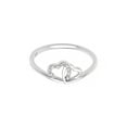 thumbnail image 3 of Diamond-Accent Two Heart Women's Promise Ring in Sterling Silver, 3 of 6