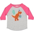 thumbnail image 3 of Inktastic 4th Birthday Dinosaur Boys or Girls Toddler T-Shirt, 3 of 5
