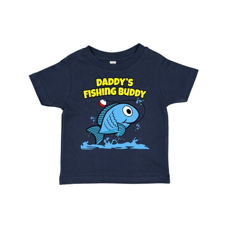 

Inktastic Daddy s Fishing Buddy (blue) Gift Toddler Boy or Toddler Girl T-Shirt