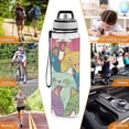 thumbnail image 7 of Happy Cats Faces Sports Water Bottle Portable Travel Mug 32oz BPA Free Leak Proof Straw Transparent Tritan for Gym Yoga Cycling Camping, 7 of 7