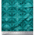 thumbnail image 1 of Soimoi Cotton Poplin Fabric Filigree Damask Printed Fabric 1 Yard 56 Inch Wide, 1 of 3