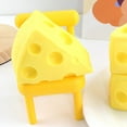thumbnail image 3 of Cheese Squeeze Toy, Food Cheese Models Reduce Tension Resilient Soft Texture Durable TPR  for Home, 3 of 7