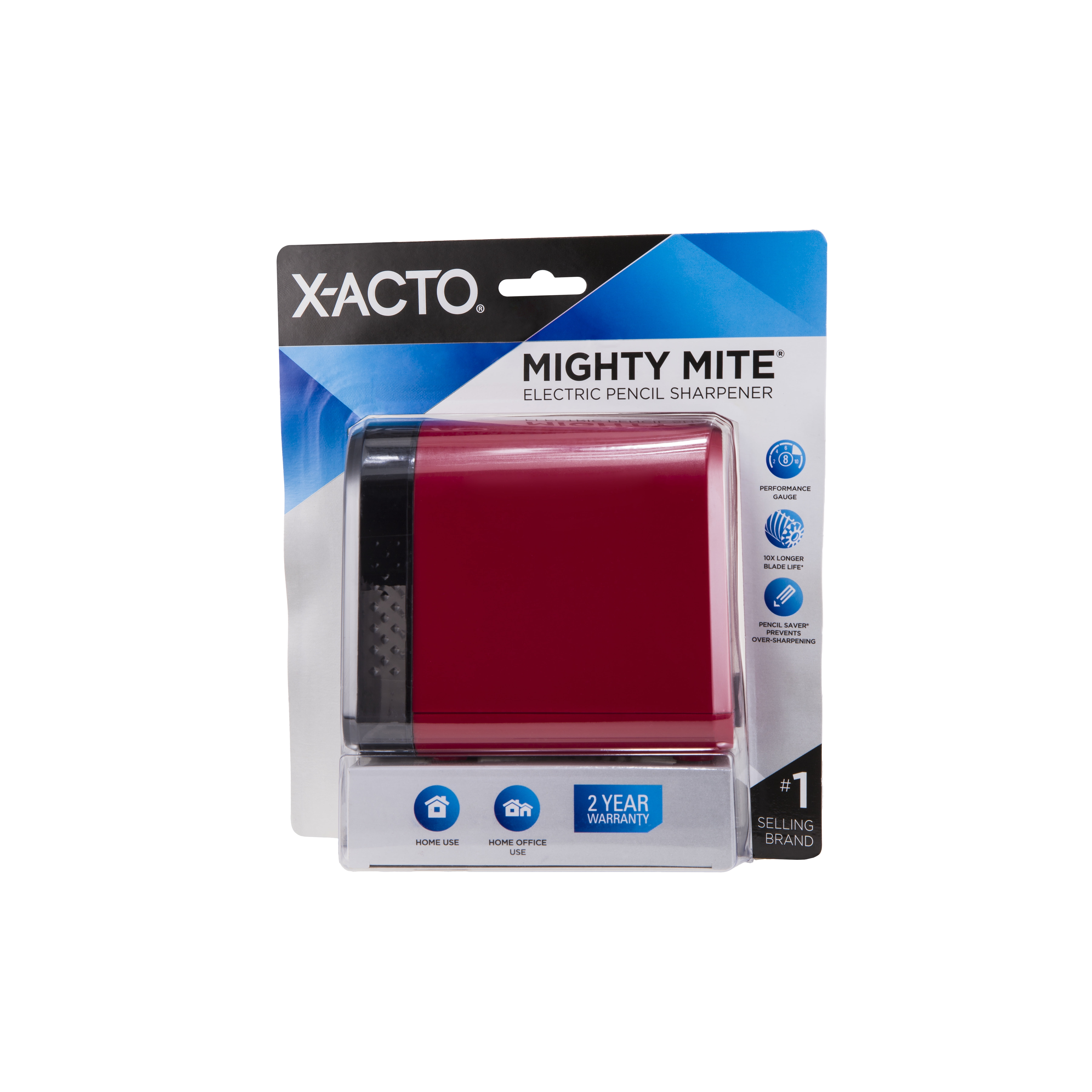 Model 19501 Mighty Mite Home Office Electric Pencil Sharpener, AC-Powered,  3.5 x 5.5 x 4.5, Black/Gray/Smoke - Pointer Office Products