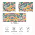thumbnail image 2 of Yayeee Pillowcase King Size Set of 2 Satin Wrinkle Resistant Pillow Case, Yellow Floral Wave, 2 of 8