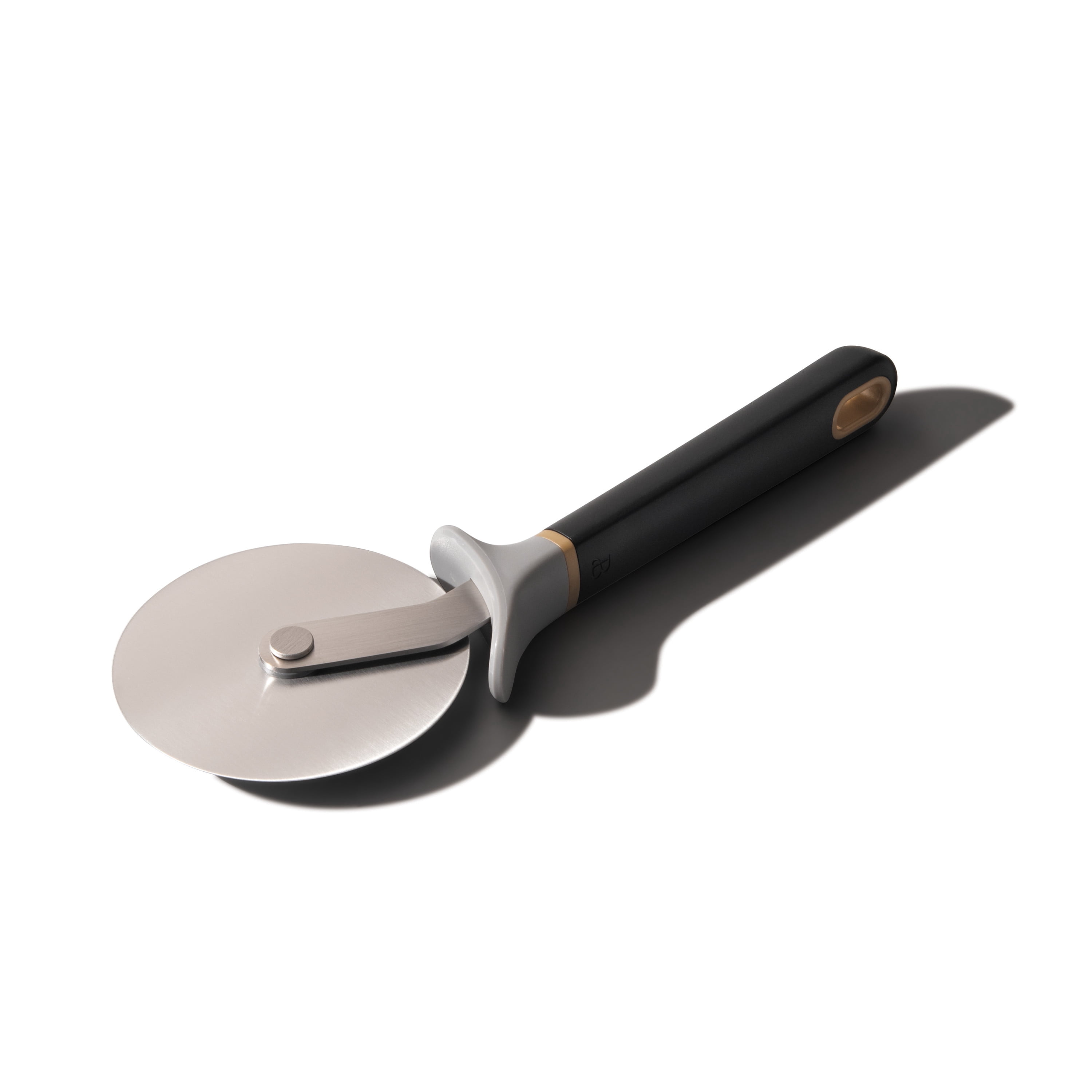 Beautiful Pizza Cutter with Stainless Steel Wheel in Black Sesame by Drew Barrymore