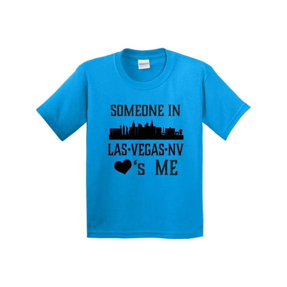 Inktastic Las Vegas Nevada Someone Loves Me Skyline Youth T-Shirt