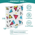 thumbnail image 3 of FORMRS 3 Ring Binder with Pockets 1.5" D-Rings Clip Board 200 Sheets Capacity, Red Triangles, 3 of 8