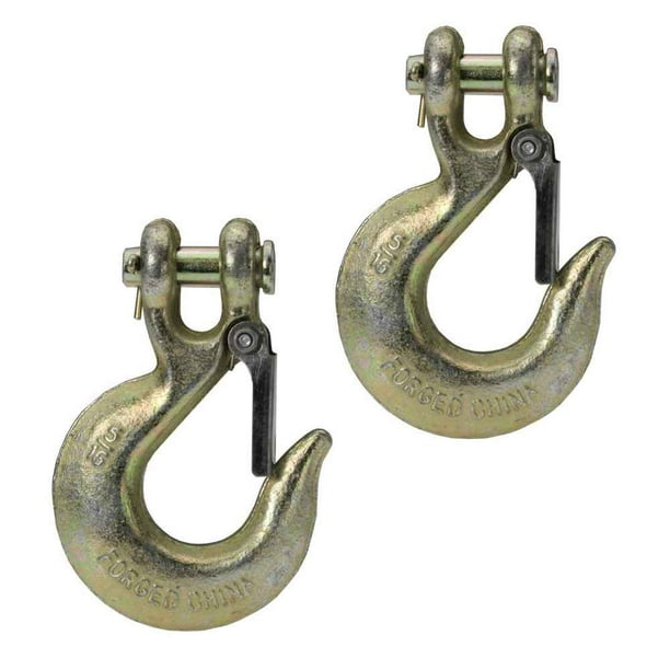 5/16" Clevis Slip Hook with safety latch Grade 70 2 Pack Walmart