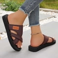 thumbnail image 5 of Bibifish Womens Flip Flops Fabric Upper Comfortable Soft Thong Sandals Outdoor Casual Beach Slippers, 5 of 9