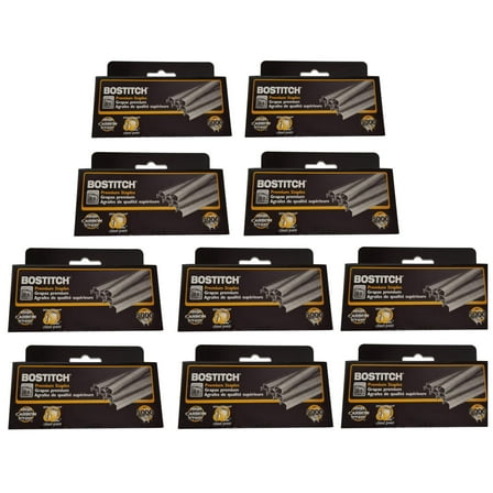 Stanley Bostitch B8 Staples 1/4 Inch, 10 Boxes (50000 Staples) Brand New