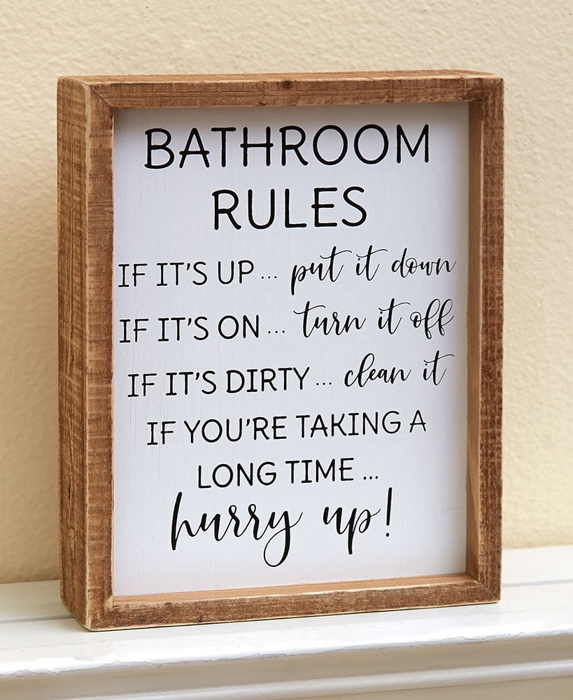 Fun Bathroom Signs Bathroom Rules Walmartcom Walmartcom Fun Bathroom Signs Bathroom Rules Walmartcom Walmartcom