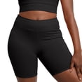 thumbnail image 1 of Hanes Women's Stretch Jersey Bike Short, Black, Large, 1 of 5