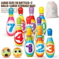 thumbnail image 3 of AJZIOJIRO Number Bowling Ball Toy Set, Parent-Child Interactive Puzzle Game， For Boys And Girls 3 Years Old And Up, 3 of 5