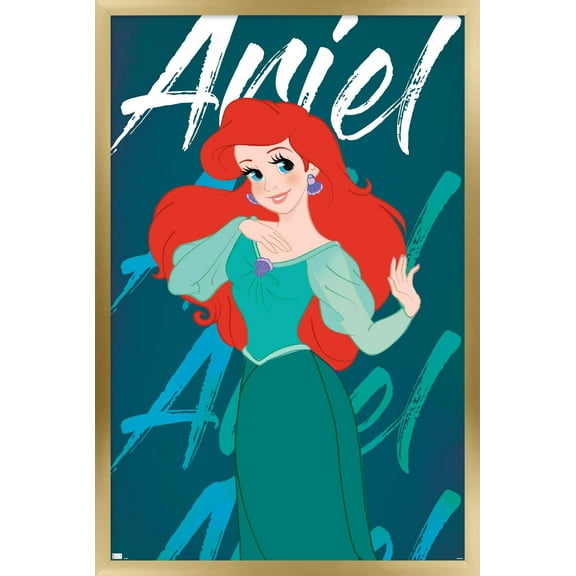 Disney Princess: Flower Senses - Ariel Wall Poster, 14.725" x 22.375" Framed